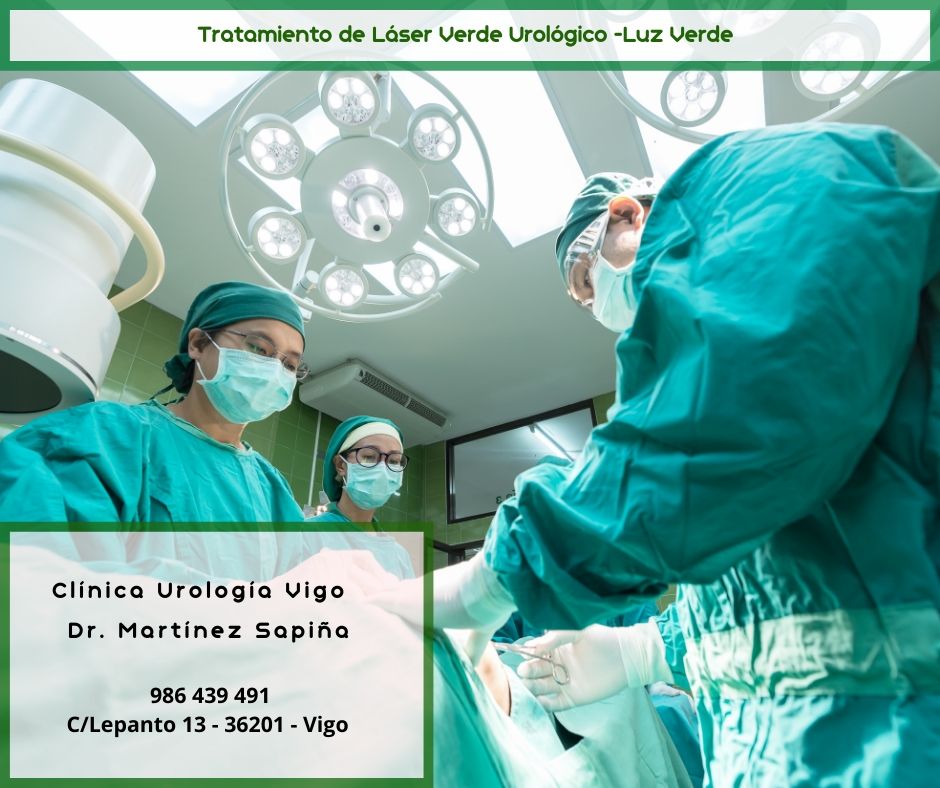Tratamiento de Luz Verde Láser urológico